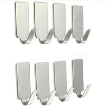 2pcs 가정 부엌 스테인리스 문 걸이 각자 홀더 걸이 걸이 걸이 걸이 서랍 내각 수건 옷 Pothook 문 걸이, 8pcs