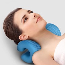 양방향 거북목 일자목 경추 목베게 베개 배게 교정 지압 cervical neck pillow V 3단목견인기 목보호대, 경추목베개S자타입
