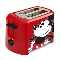 [블랙 프라이데이 : 쿠폰 발행 중] 디즈니 토스터 팝업 토스터 미키 마우스 Disney DCM-21 Mickey Mouse 2 Slice Toaster RedBlac 수입 주방 가전 집 스테이 홈