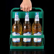 캠핑 피크닉 6구 음료 캐리어 트레이 (고급), 그린 1개