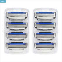 (도루코 호환) 이마트 민생 4중날 면도날 리필8개 다이아몬드 하드코팅 아르간 오일 윤활밴드, 1개