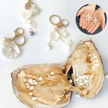 [바보사랑] 리얼 BIG 진주조개 악세사리 DIY 키트, 조개개폐여부:닫아주세요, 상세 설명 참조