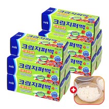 크린랩 크린랲 이중 지퍼백 (미니) 15cm x 10cm 20매입 일회용품 비닐팩 아기 PVC 대형/소형 사료소분 항균봉투 냉동이중백 투명봉지, 10개+가쯔, 미니(XS)