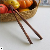 오픈키친식당 베이킹도구 패밀리레스토랑 나무재질 원목요리집게 모던집게
