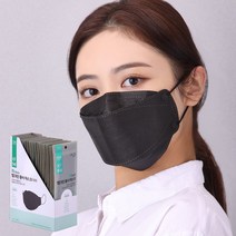 엠크린 황사마스크 대형 KF94 블랙, 50개입, 1개