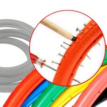 솔리드타이어 에어리스 튜블리스 노펑크 타이어 700x23C 28인치 1P 색상선택, D퍼플, 1개