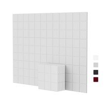 AutoGo 문소음방지 접착형 흡음판 방음판 흡음재 벽방음보드 30cm x 30cm 6p 1세트, 화이트, 구궁격, 1개