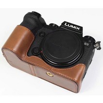 모든지 루믹스 s5 반속사 커버 가죽 케이스, 1개, 루믹스 S5-브라운