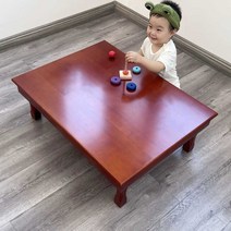 대형 교자상 제사상 접이식 차례상 손님 찻상 좌식, 70x70 정사각형 투명 유성색 높이 29cm