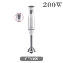 핸드 전기 블렌더 블랜더 믹서 음식 주방 분리형 계란 비터 야채 스탠드 블렌드 스테인레스 스틸 블레이드 220V Sonifer, 없음, SF8055White+AU 플러그