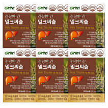 조정석 건강한 간 밀크씨슬 6박스 총 6개월분/ 간건강 실리마린 비타민B 판토텐산, 밀크씨슬 6박스(6개월분)