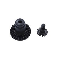 FMS FCX24 용 스틸 프론트 및 리어 액슬 드라이브 RC 크롤러 자동차 업그레이드 부품 액세서리 개, 01 Black