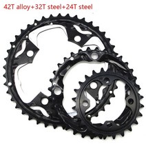 자전거체인휠 크랭크암 mtb 링 chainring for shimano sram 범용, 24t 32t 42t 합금