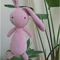 벨벳 큰귀아이 토끼인형 DIY 코바늘 패키지, 1kg(+7700), 에티모 핑크 코바늘(+12000), 민트