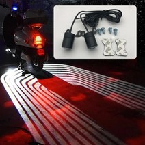 자동차 테일램프 데루등 오토바이 프로젝션 램프 천사 날개 Led LED 테일 라이트 자동 모토 장식 수정 부, 한개옵션1, 03 03