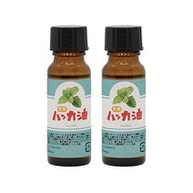 [페퍼민트 오일] 일제 천연 박하유 박하오일 정유 20ml 2병 세트 40ml, 1