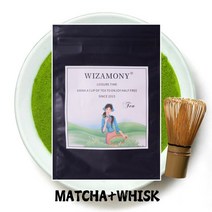 말차차선 도구 보이차 다도세트 차칙 브러쉬WIZAMONY 대나무 말차 실용적인 파우더 거품기 녹차 브러시, 01 matcha 100g whisk