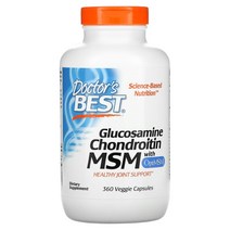 닥터스 베스트 OptiMSM 함유 글루코사민 콘드로이틴 MSM 베지 캡슐, 240개