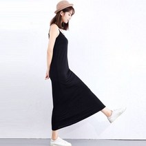 어깨끈 롱원피스 SD-7089 끈원피스 면원피스