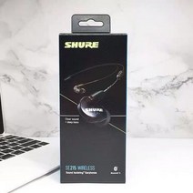 Shure se215-BT2 TW2 블루투스 헤드폰 케이블 SE535 SE846 SE215 이어폰 용 마이크가있는 5.0 업그레이드 와이어 제어, Black