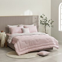 알레르망 르바인 차렵이불 S 3종세트 핑크