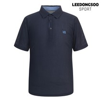 이동수골프 이동수 골프웨어 여름 남성 허니컴 반팔 피케 티셔츠 네이비 H1BTS3531-N1