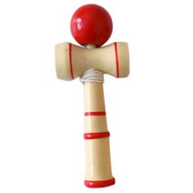 최우식켄다마 켄다마 wood kendama ball balance 기술 전통 나무 게임 kid kendama ball education toy 장난감 액세서리 선물, 빨간색