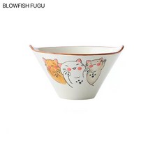 BLOWFISH FUGU 일본식 라면그릇/밥그릇 국그릇세트/냉면그릇/라면그릇/라면예쁜그릇, 20cm, A
