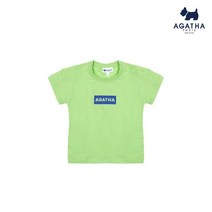 아가타 키즈 컬러반사나염티셔츠 AAMT9T01 GN