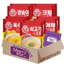 오뚜기 크림2p+양송이2p+쇠고기2p+옥수수2p+야채2p 스프세트, 1박스, 80g