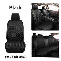 범용 자동차 좌석 커버 렉서스 모델 ES IS-C IS350 LS RX NX GS CT GX LX RC RX300 LX570 RX350 LX470, [03] 7 pc Black