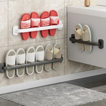 DND마켓 실내화 슬리퍼 거치대 걸이 고급형 무타공 2ea (주) 존글로벌, 28cm, 블랙, 2개