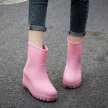키높이장화 레인부츠 가벼운 미들 패션 여성 여름 예쁜 발편한