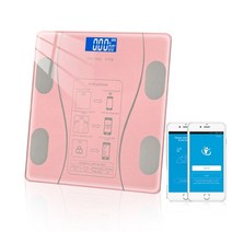 스마트 인바디 체중계 가저용 체지방 몸부게측정기 블루투스 전자 저울 무선 욕실 지방 바디 디지털 저울 BMI 신체 균형 구성 분석기 폰 앱 체중계 127, 협력사, 분홍