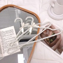 진주옷걸이40cm 논슬립 미끄럼방지 코팅 옷걸이, 화이트40cm