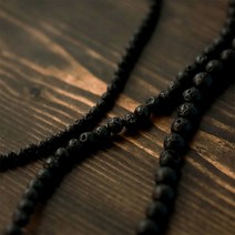 가배리본 화산석 원형 구슬 천연 용암석 원석/우드/알장식, 6mm10알