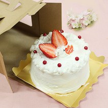 미니 생크림케익 케이크만들기 세트, 1개