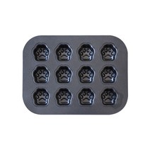 고양이몰드 발바닥몰드 베이킹팬 베이킹 플레이트 마들렌 휘낭시에 동물 오븐 실리콘 빵팬 6구, 고양이 발톱 12줄 구이판