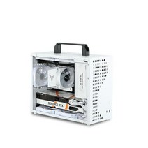 G80 프로 휴대용 mATX ITX 소형 케이스 미니타워 PC, 블랙 G80 Pro 아크릴패널+ARGB 팬5개
