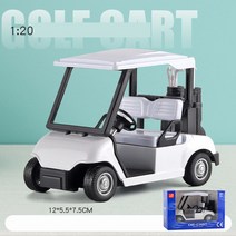 골프카트 모형 조립불필요 전동차 모형 3종, 화이트