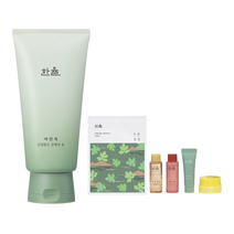 한율 어린쑥 진정맑은 클렌징 폼 120g+한율5종키트, set