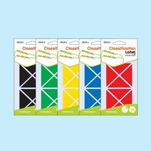 더이안 예현 분류용 라벨 스티커 3031 삼각스티커 모서리용라벨 견출지, 검정(Black)