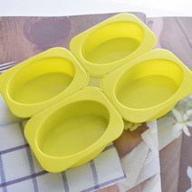 [캔들이케아] 4구 민무늬 실리콘몰드, 4구 타원 몰드