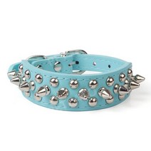 강아지 가시목줄 스터드목줄 시골개 짐승 목보호 사냥개 큐빅목줄, S, 1