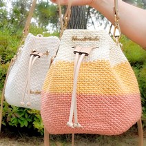 털실나라 DIY 미니복조리 뜨개가방 패키지 뜨개질 코바늘가방, 47말린장미1볼+48인디핑크1볼+49핑크베이지1볼, 블랙