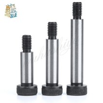 M5 M6 M8 M10 직경 = 6 8 10 12mm 등급 12.9 강철 육각 육각 소켓 캡 헤드 숄더 롤러 베어링 나사 볼트 고, 17 80mm, 04 M8 shoulder dia 10mm