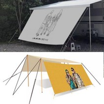 맞춤제작 나만의 감성 사이드월 어닝 프론트월 렉타 타프 드로잉 디자인, 어닝 4M (3800mm) 심지 6mm _ A 사진파일