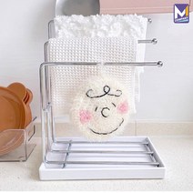 MCOMPANY 타올 스탠드 싱크대 주방 행주 걸이 미니 수건 건조대 걸이대 2단 3단 물빠짐 스텐 소형 선반 고무장갑 건조 욕실 철제 수세미 받침대 거치대 홀더 <Le-A210>, 3단 (물받침O)” class=”wr-img”></a></div></div></div></div><div class=