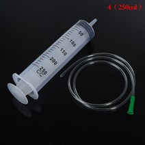 에폭시 200/250/300/350ml 대용량 플라스틱 주사기 재사용 가능한 세척 펌프 오일 유체 물용 흡입 인젝터, 04 250ml