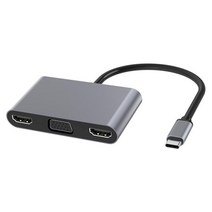 USB 타입 C 도킹 스테이션 듀얼 HDMI 스크린 디스플레이 HP DELL Lenovo ThinkPad J5G4 용 3.0 허브 어댑, 01 A